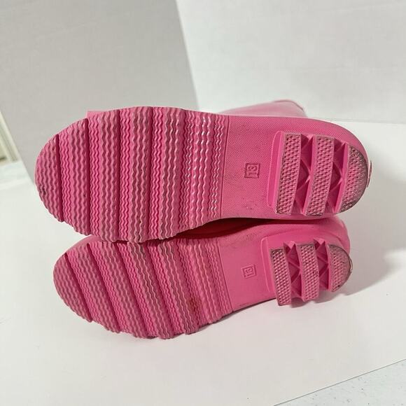 Joyfolie Girls Size 13 Molly Rain Boots Pink Bow - Picture 10 of 11